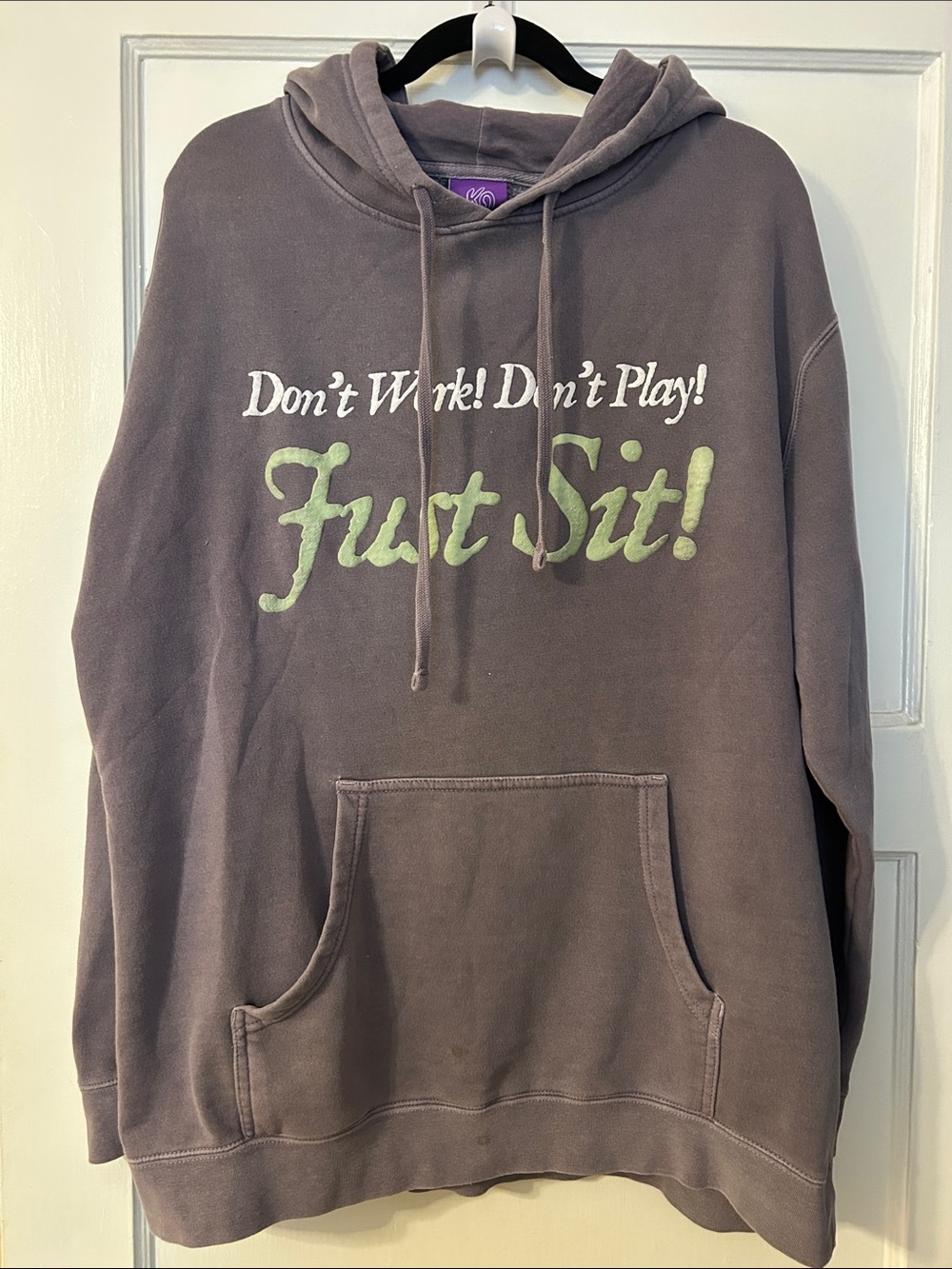 Cody Ko Don't Work Don't Play Just Sit! Hooded Sweatshirt - Gray